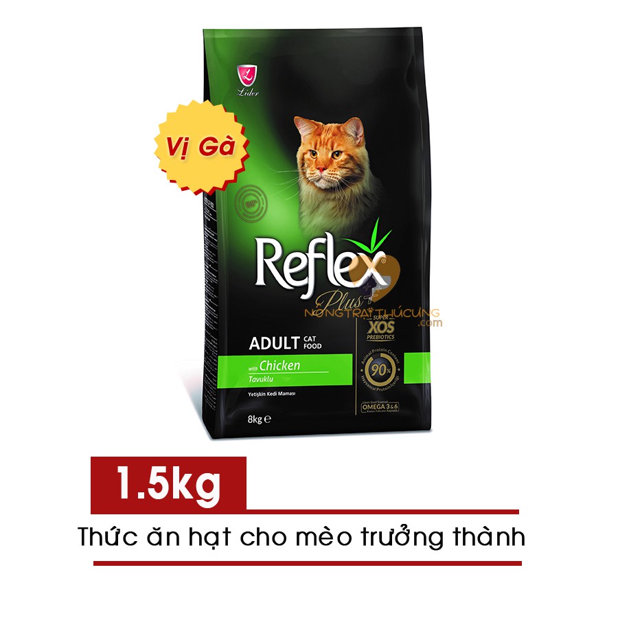 Reflex Plus Adult Cat Food Chicken Flavor 1.5kg Pack - Reflex Plus ...