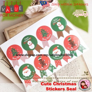 144 Pcs Christmas Gift Tags, Christmas Self Adhesive Gift Tag Stickers,  Holiday Labels for Gifts Santa, Snowman, Tree, Reindeer Present Name Labels