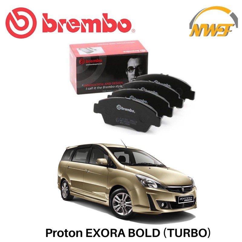 BREMBO BRAKE PAD FRONT PROTON EXORA BOLD TURBO Shopee Malaysia