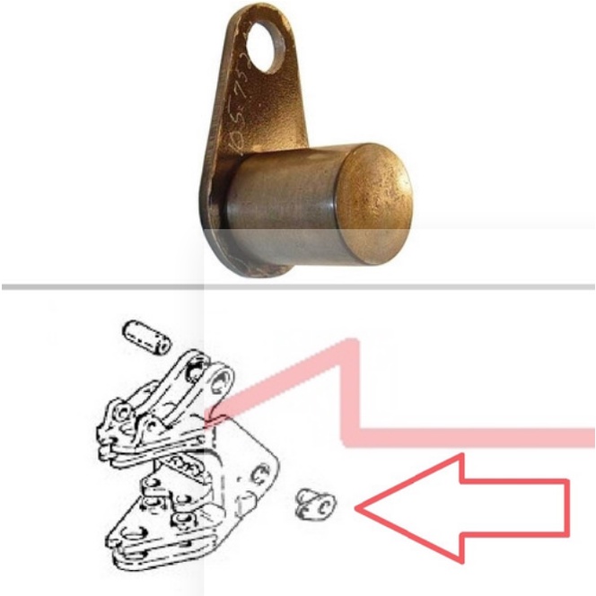 D140093 Part # D140093- Description: Case Backhoe Pin, Swing Tower to ...