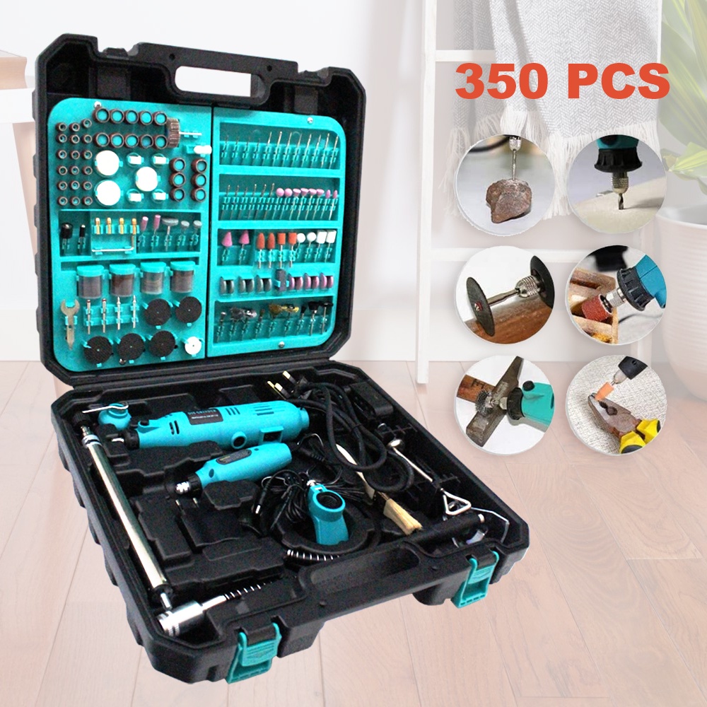 MAXIMUM Multi-Purpose Rotary Tool Accessory Kit For Grinding & Sanding,  288-pc