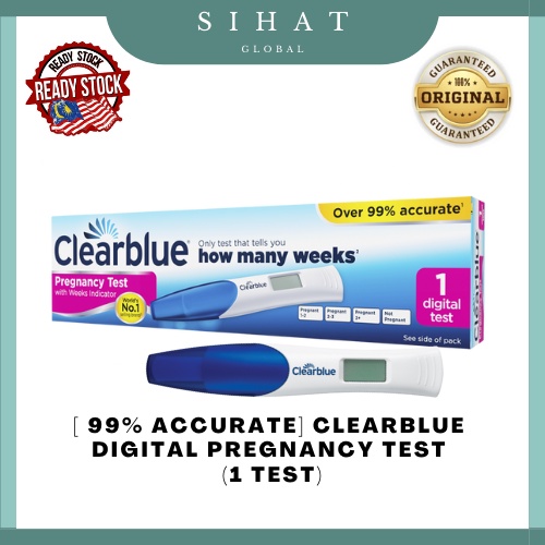 Clearblue Digital Pregnancy Test With Week Indicator 1 Test Exp125 Shopee Malaysia 8863