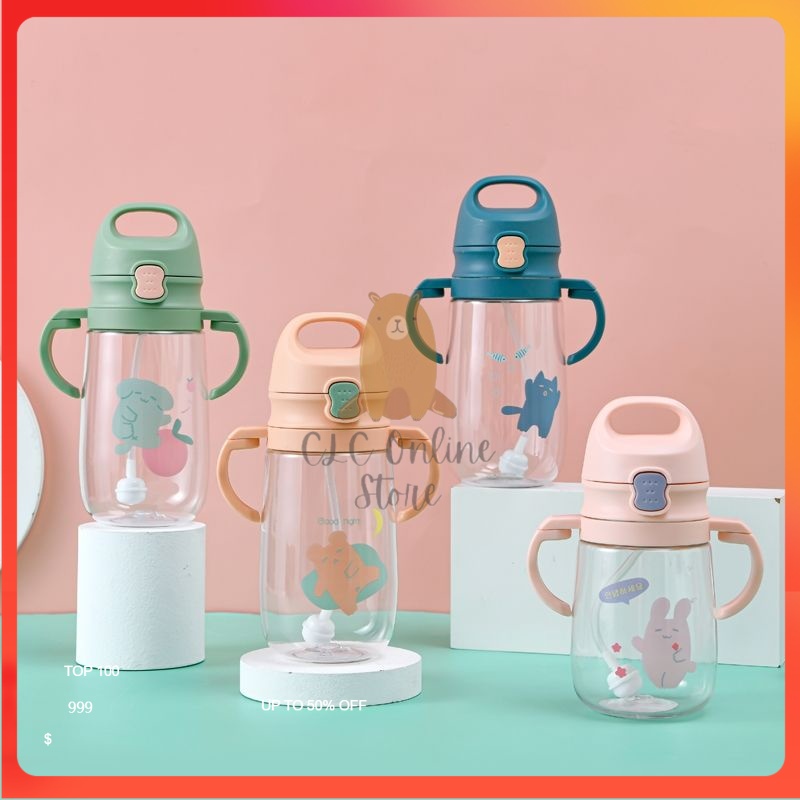 Clc 450ml Baby Children Drinking Bottle Learning Cup Sippy Cup Water 