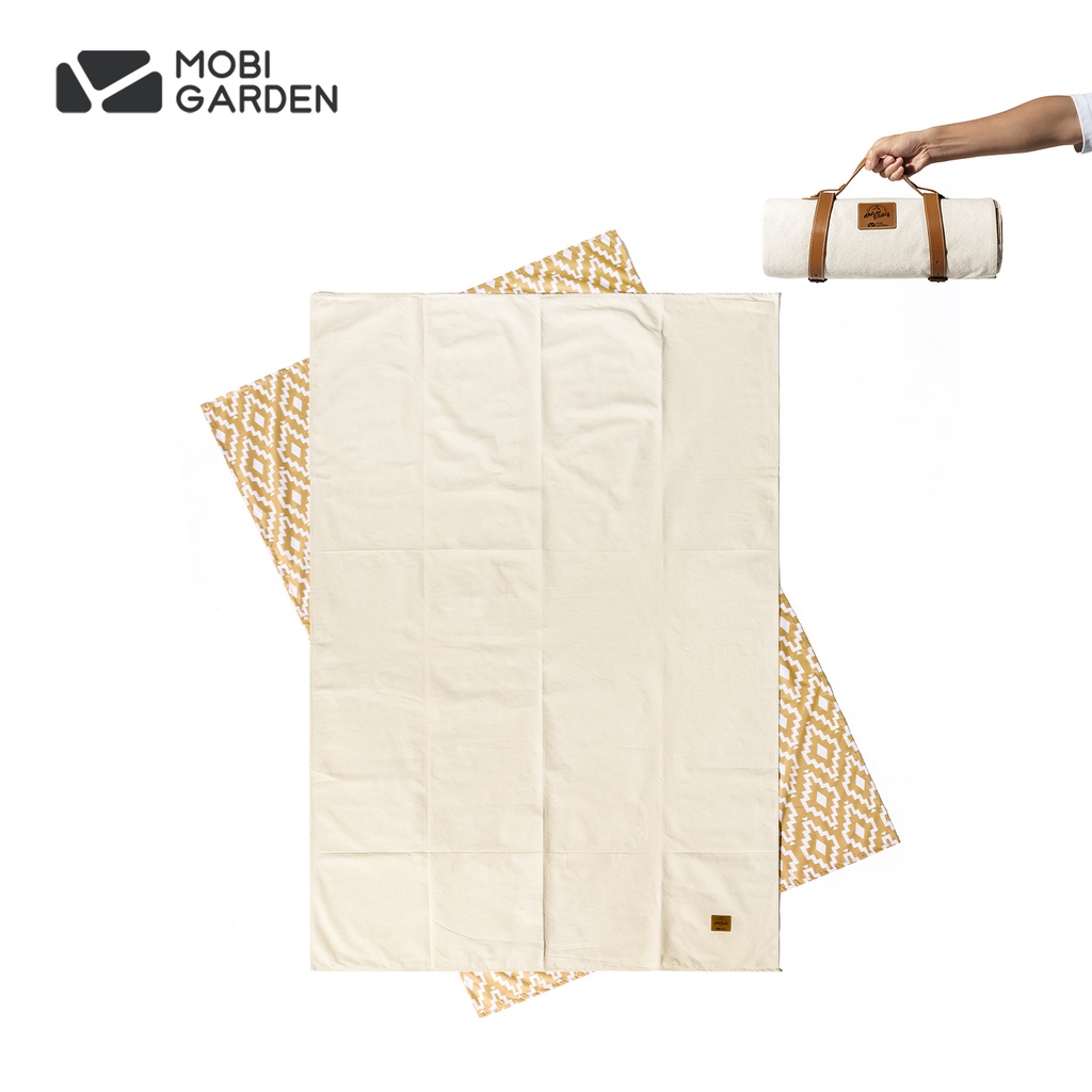 MOBI GARDEN Outdoor Picnic Mat Camping Folding Canvas Mat Waterproof ...