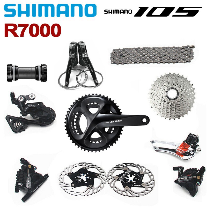 Shimano 105 groupset hydraulic clearance disc