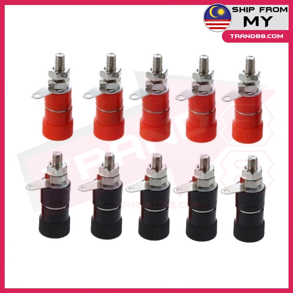 Trand88 JS-910B 4mm Banana Plug Jack socket Female Binding Post ...