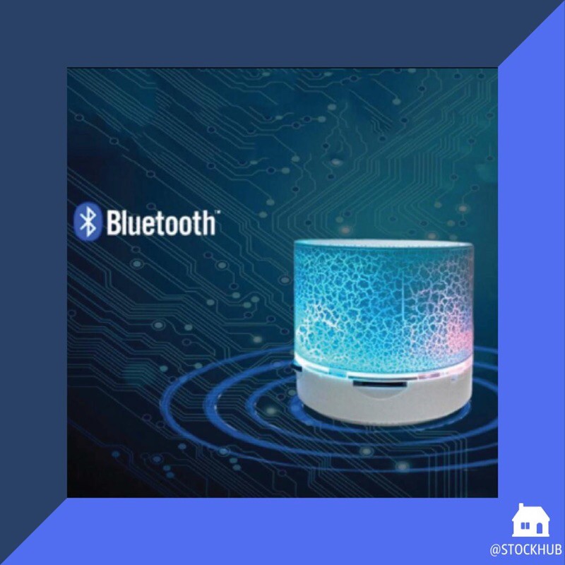 🔥Ready Stock🔥 7 COLOURS LED Light Blue Mini Portable Bluetooth Speaker ...