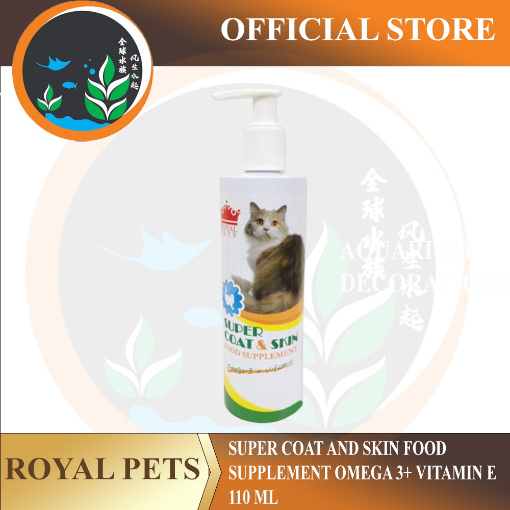 Royal Pets Super Coat and Skin Food Supplement Omega 3 + Vitamin E for