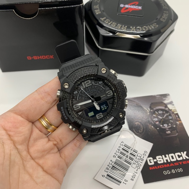 Casio G shock Mudmaster Black out GGB100 1B original Shopee