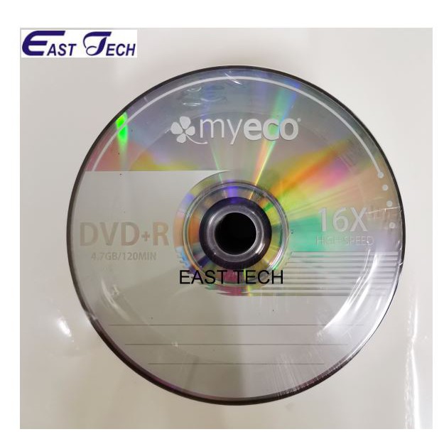 HP MYECO BLANK DVD DVD-R DVD+R / DVDR DISC (50 PCS) | Shopee Malaysia