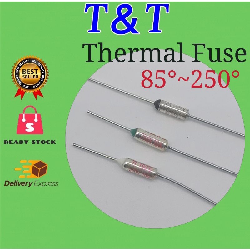 Rice Cooker Thermal Fuse 250V 10A 85°~250° 85/90/95/130/139/142/145/152 ...