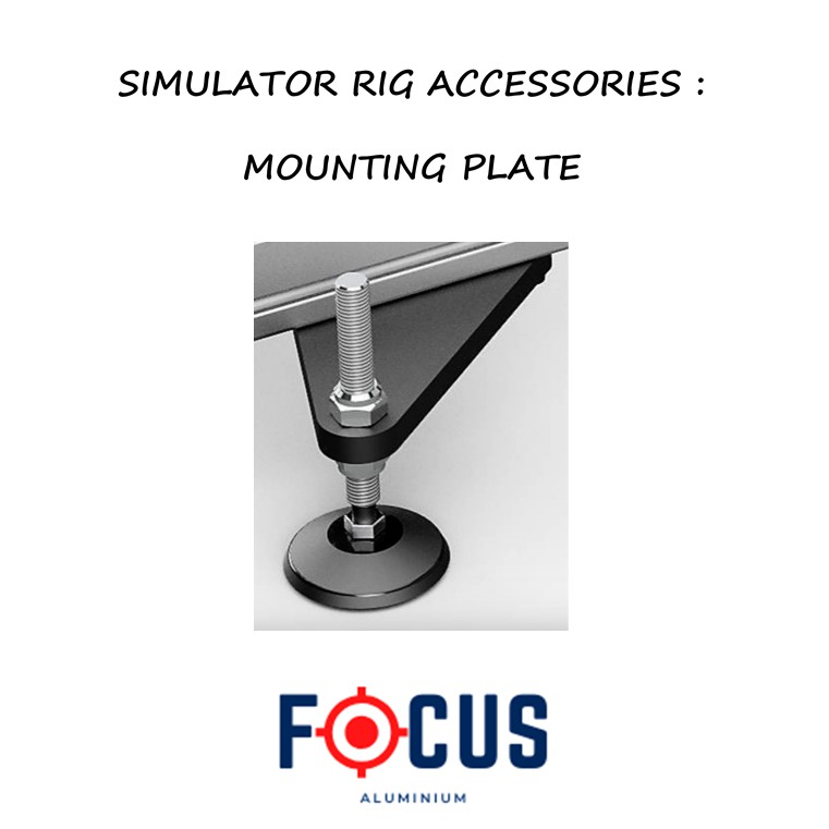MOUNTING PLATE FOR ADJUSTABLE LEVELING FOOT [ SIMULATOR RIG ACCESSORIES ...