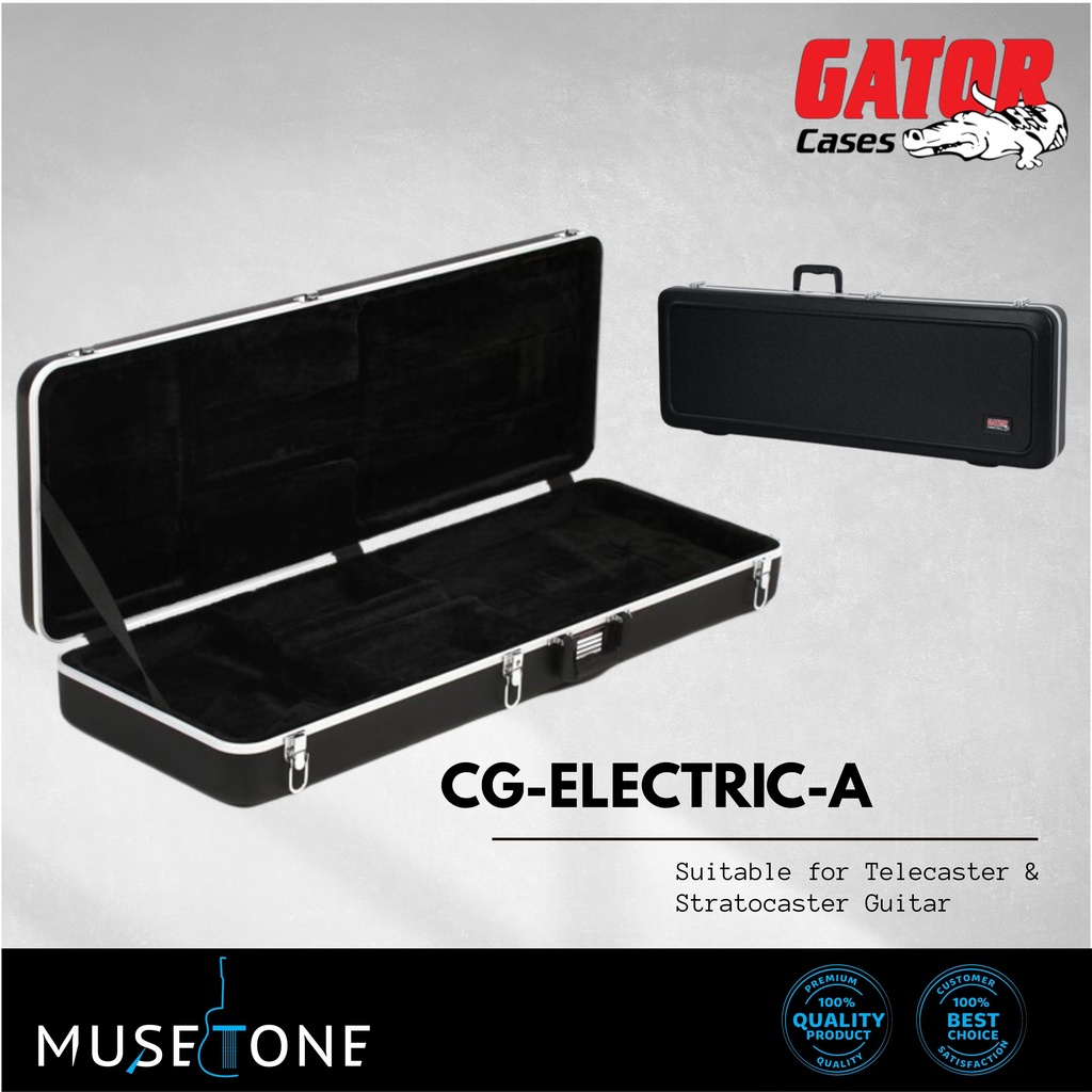 Gator Deluxe ABS Molded Case For Electric Guitar Black GC-ELECTRIC-A ...