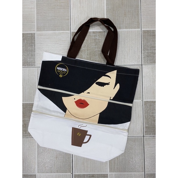 Nescafe Gold Canvas Tote Bag 1 Shopee Malaysia