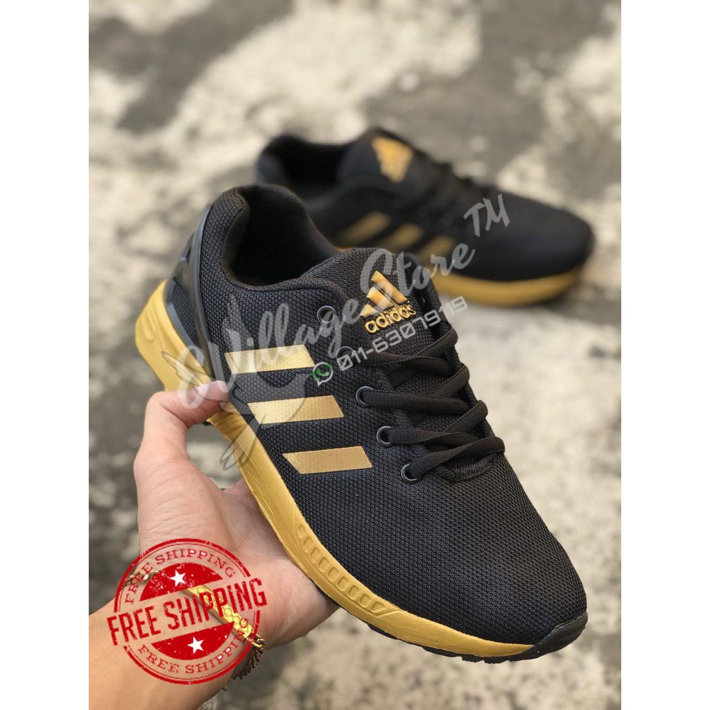 Adidas zx flux on sale price black and gold