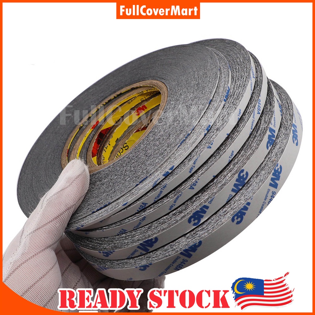 (STK1) Black Double Sided Tape Adhesive Tape 1 2 5 8 10mm Phone LCD