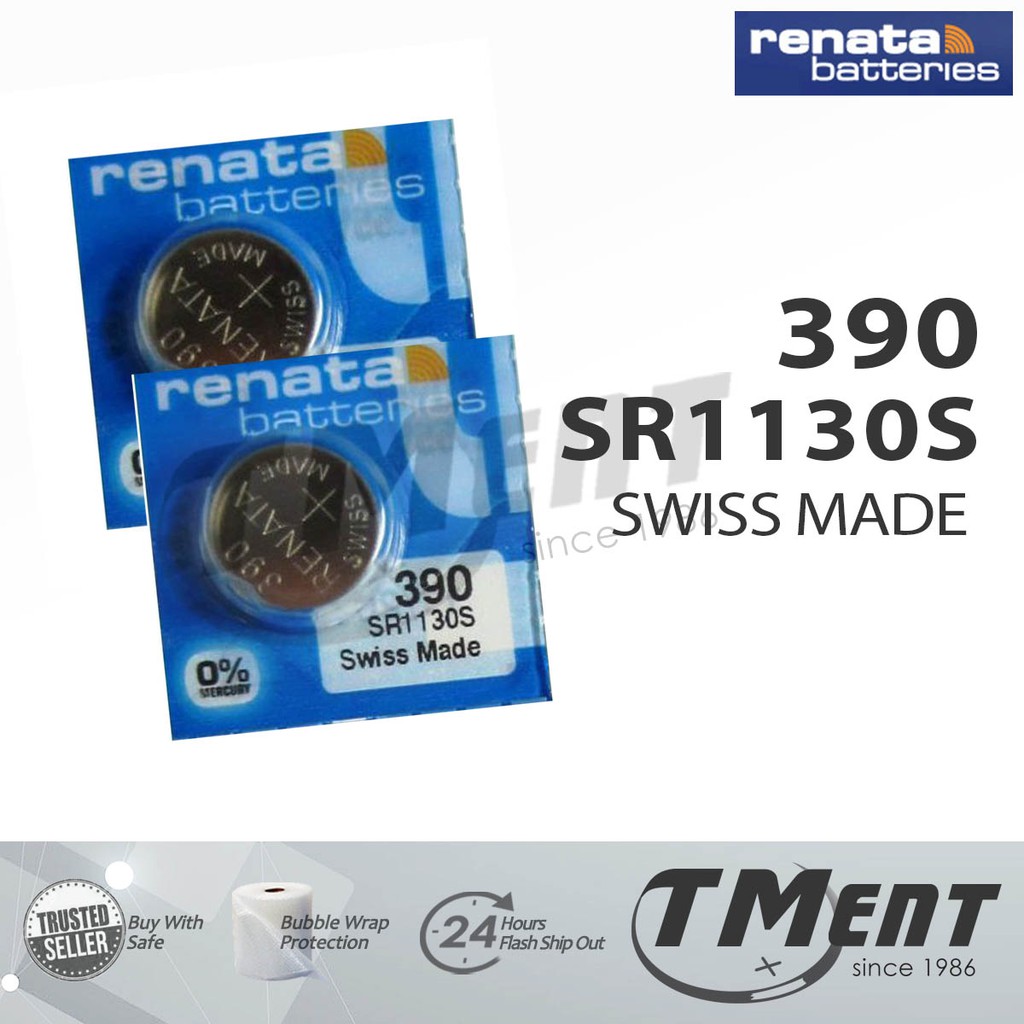 Renata 390 SR1130SW Genuine Battery Swiss Made sr1130 sr1130s | Shopee ...