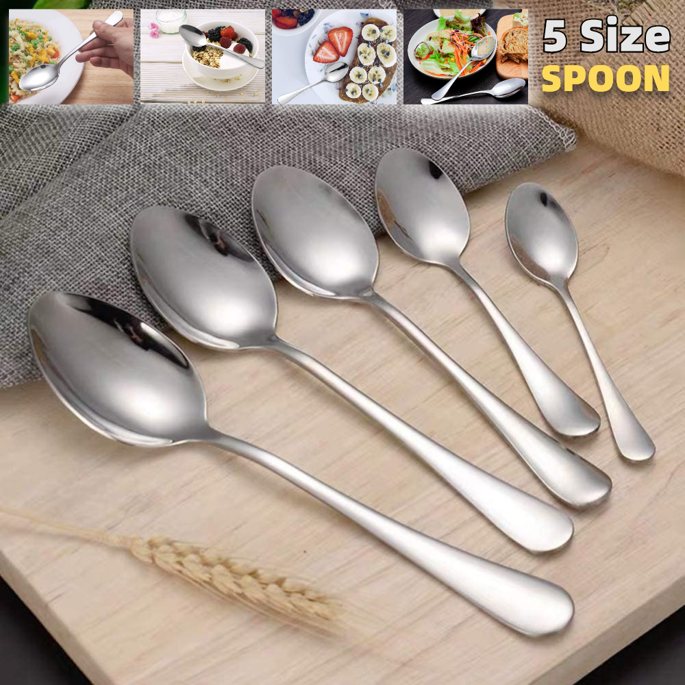 Premium Stainless Steel Spoons Durable Metal Spoons Tablespoon