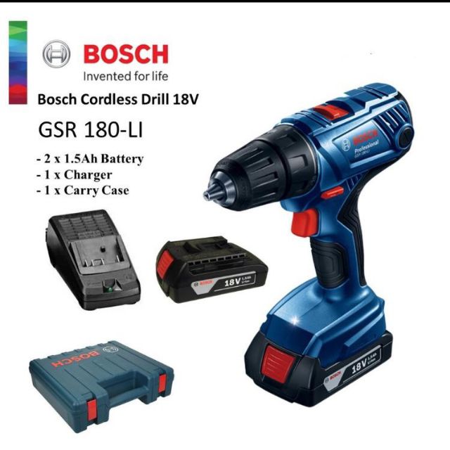 BOSCH CORDLESS DRILL 18V MURAH Shopee Malaysia