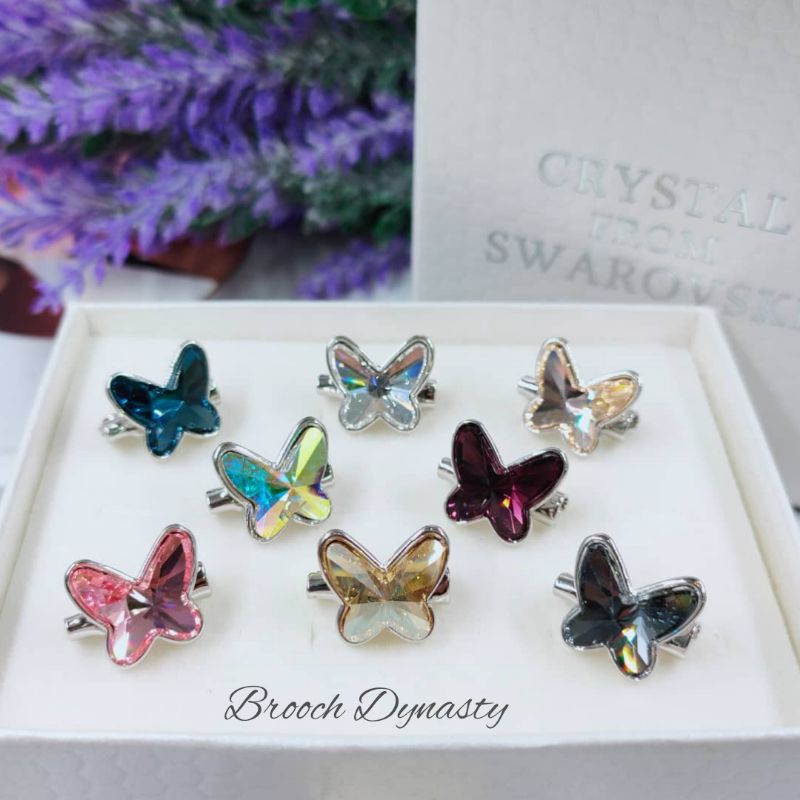 Butterfly sales brooch swarovski