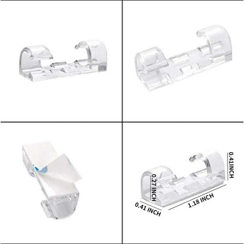 Clear deals cord clips