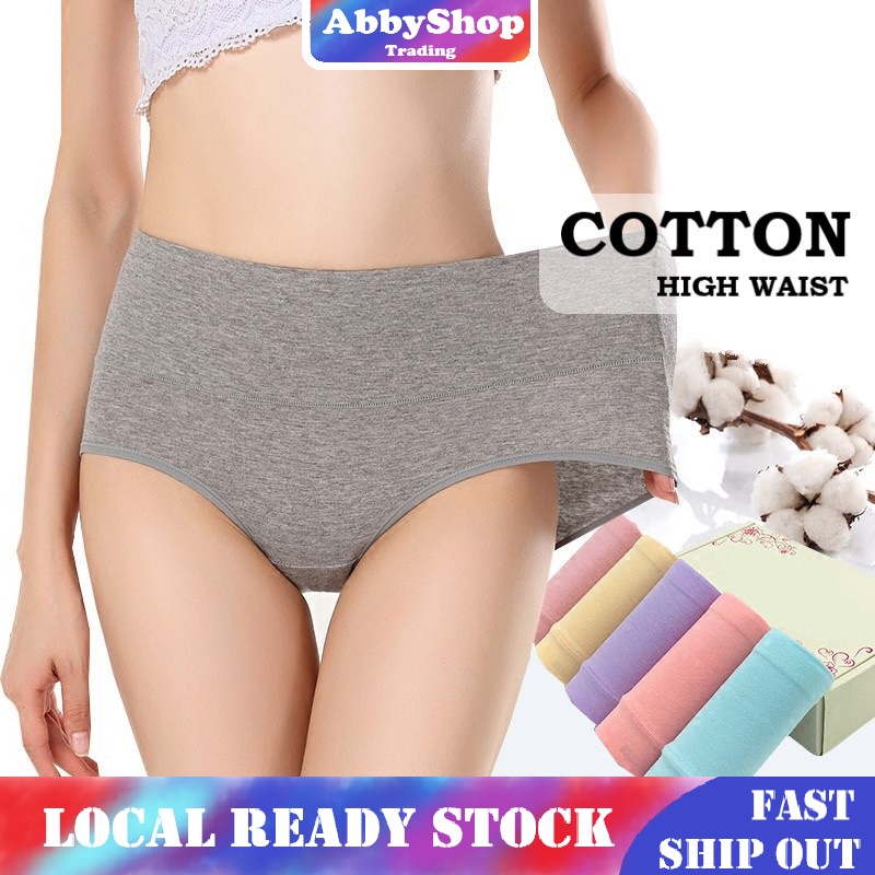 ABBY Malaysia Local Ready Stock Cotton High Waist Plus Size Soft