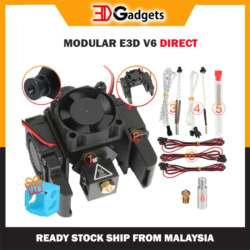 Modular E3D V6 Type 24V Complete Set Hotend for 3D Printer | Shopee ...