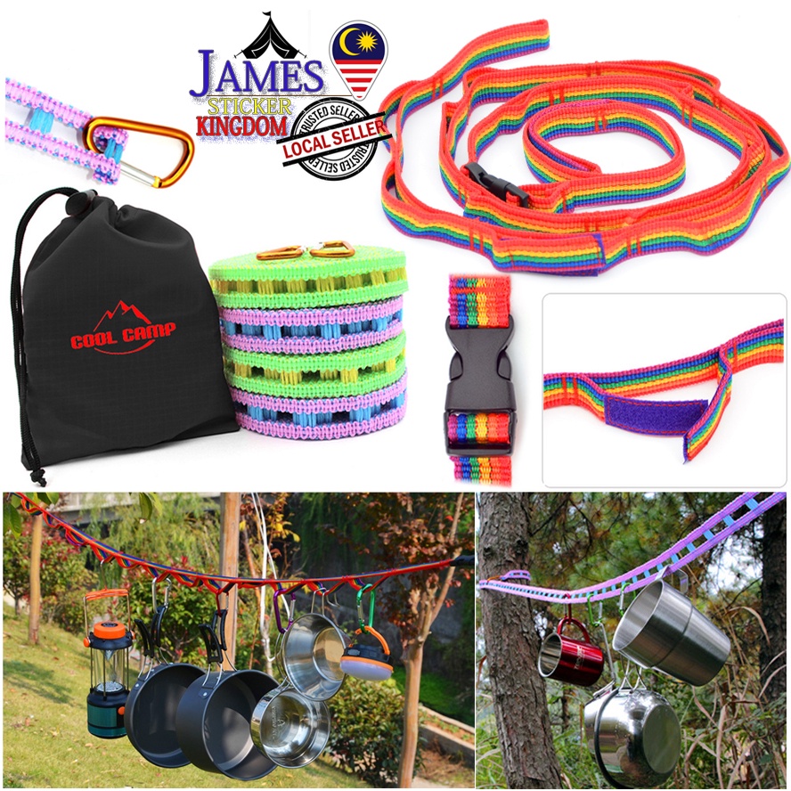 Camping Aufhängebänder 4,3m - Verstellbare Hängeseile Für Zelt & Outdoor