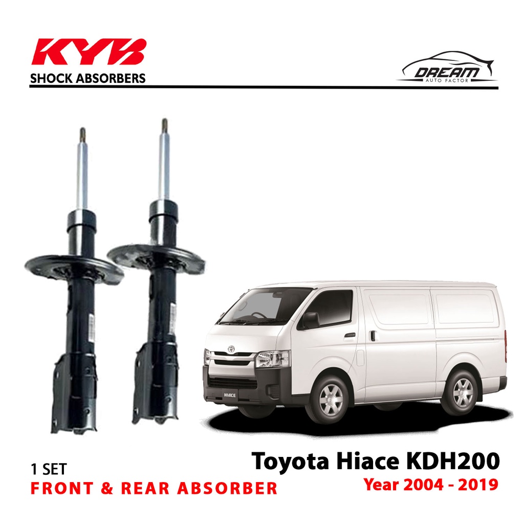 Toyota Hiace KDH200 KYB Kayaba Front And Rear Absorber 342M046 342M047 ...