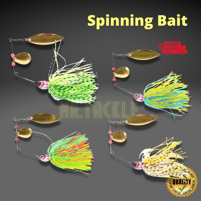 20.5g Colourful Spinner Bait Casting Umpan Metal Lure Hard Fishing Lure  Tiruan Toman Haruan Snakehead Killer