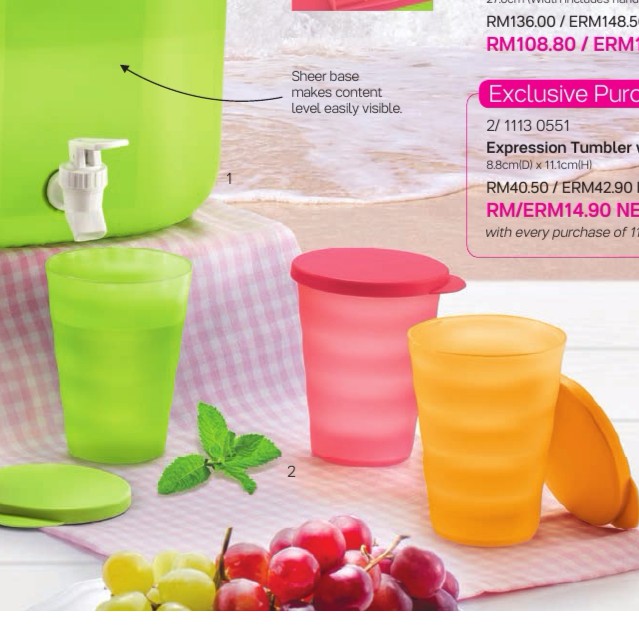 Tupperware Expression Tumbler with Seal (3 Pcs) | Shopee Malaysia