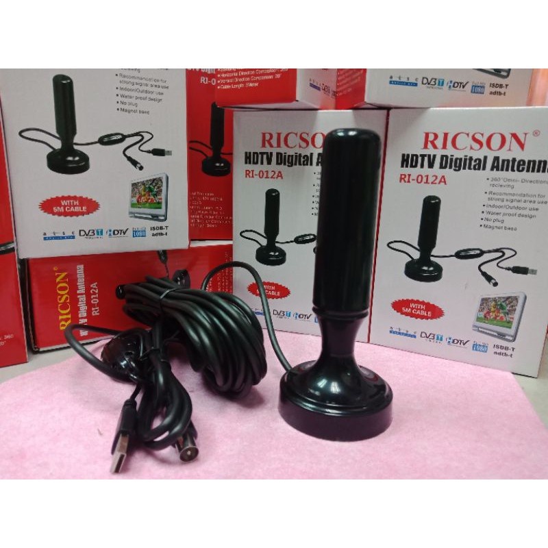 RICSON Indoor HDTV Antenna (RI-012A) with 5m Cable | Shopee Malaysia