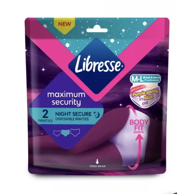 Libresse Night Secure Disposable Panties Shopee Malaysia