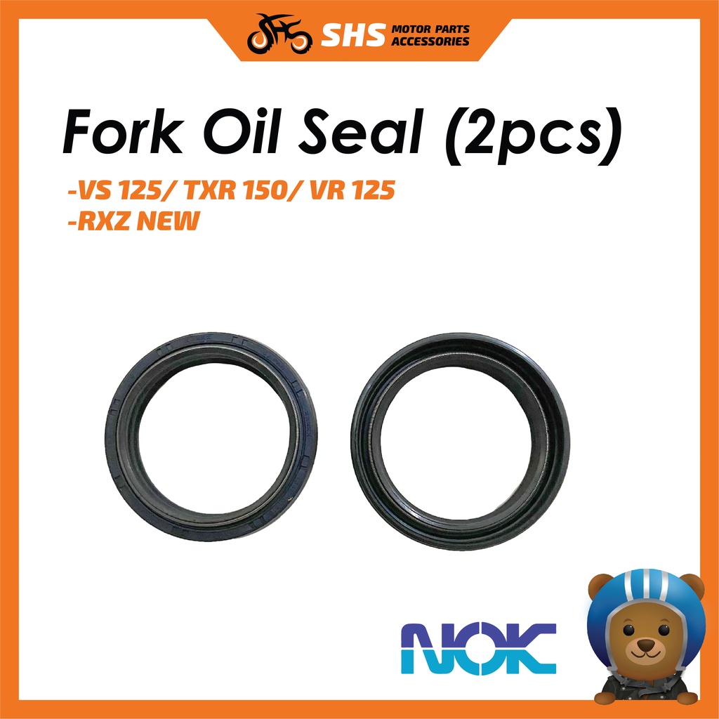 NOK Fork Oil Seal VS 125/ TXR 150/ VR 125 / RXZ NEW (2PCS) Shopee