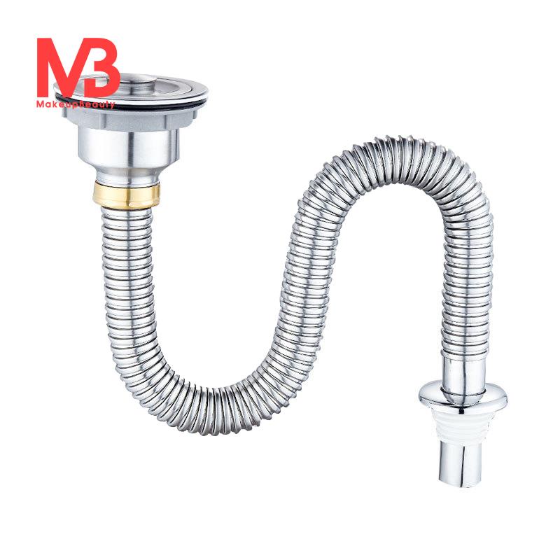 Kitchen Stainless Steel Sink Stopper Single Sank Sink Drain Pipe Bathroom Sewer Accessories ...