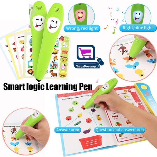 Y-Pen Intelligent Learning Speaking Pen with 12pcs English Cards for ...
