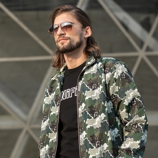 Alpine camo outlet bomber jacket