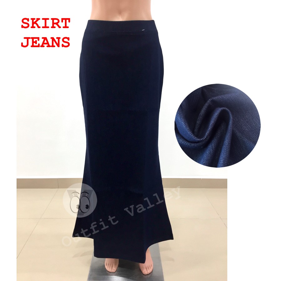 Plus size denim mermaid hot sale skirt