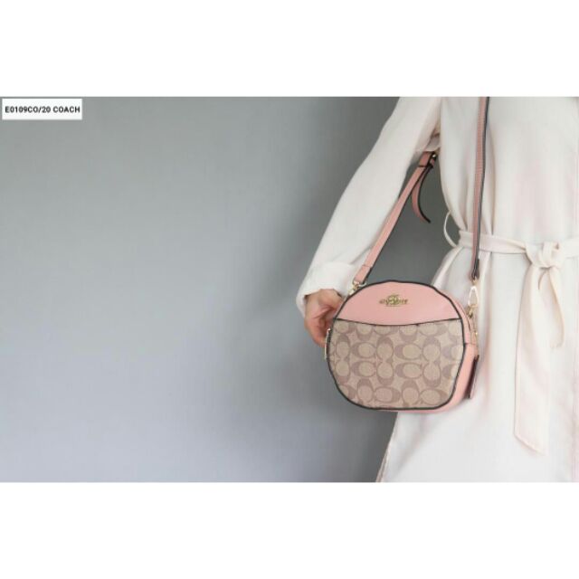 Coach round shop sling bag