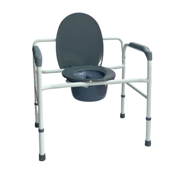 Promedictech Extra Wide Steel Commode Chair | Shopee Malaysia