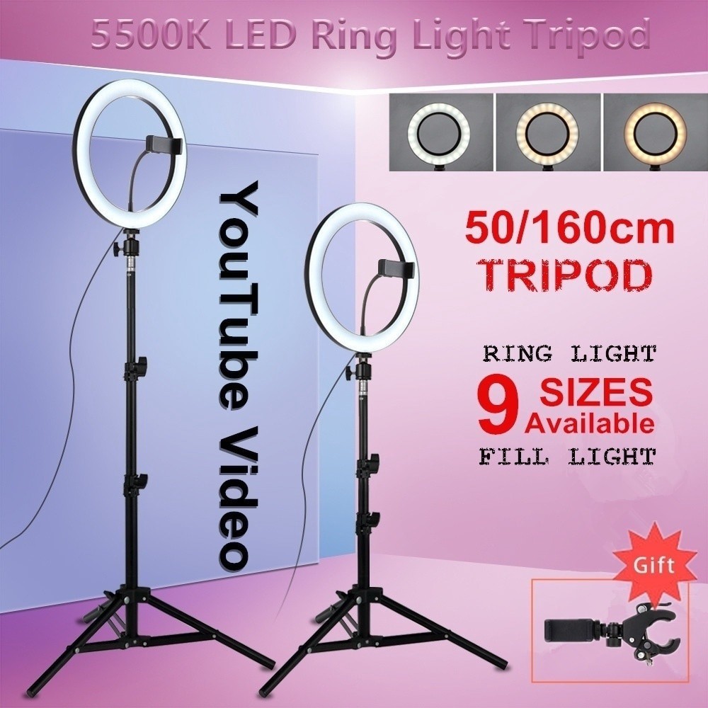 READY STOCK LED Ring Light Dim Video Live Studio Lighting Lampu