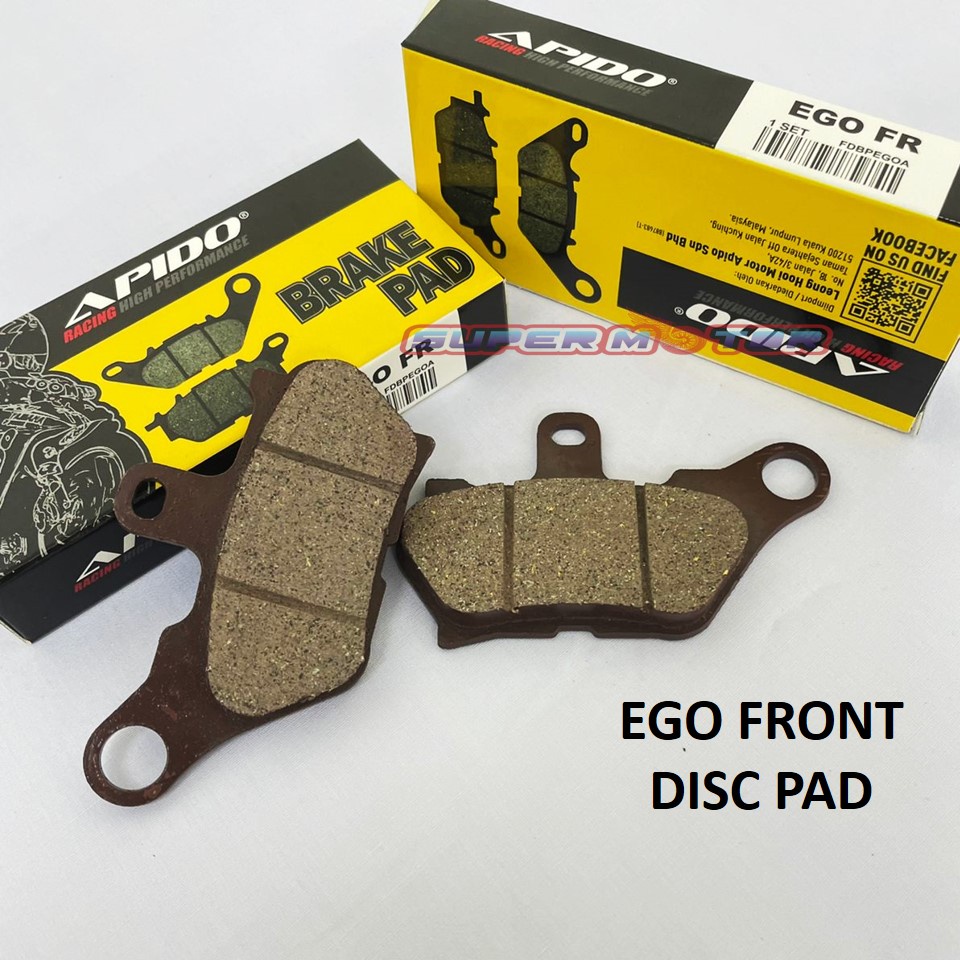 EGO FIRST MODEL DISK PAD DEPAN / EGO DISC BREAK PAD FRONT (APIDO ...