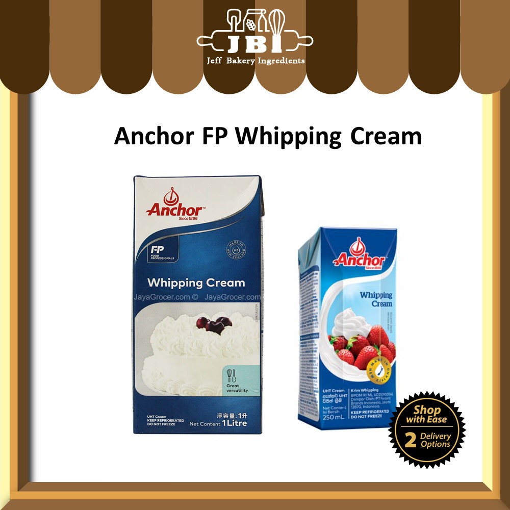 Anchor UHT Dairy Whipping Cream 250ml / 1L Shopee Malaysia