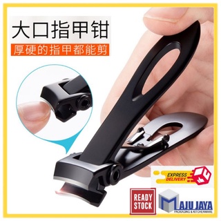 Wide Jaw Toe Nail Clipper Ultra Wide Opening Cutter For Thick Nails Deluxe  Sturdy For Men Seniors Adults [Maju Jaya]
