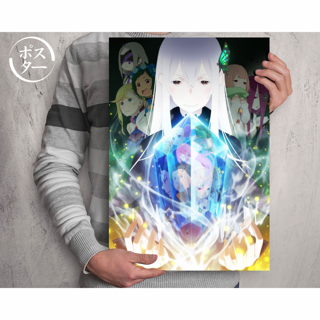 Re Zero Anime Poster Collection - Emilia Rem - Size A3+ | Shopee Malaysia