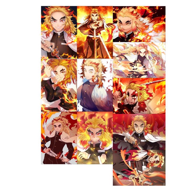 5-11 Pressed cylinder rengoku kyoujurou card/ kimetsu no yaiba anime ...