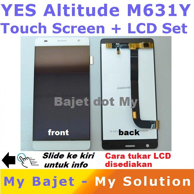 YES Altitude 1 2 M631 M631Y M651 phone fon cikgu Touch Screen + LCD