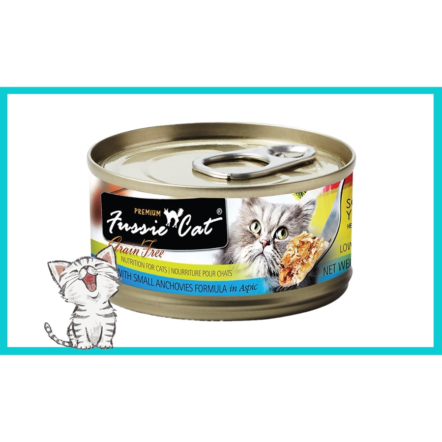 Fussie Cat Premium Black label 80g (AAFCO Complete Cat Food) Cat Canned