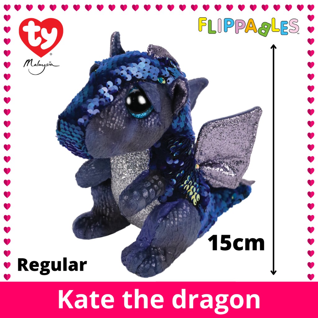 TY Beanie Boos Kate the Sequin Dragon Flippables Plush Toys Shopee Malaysia