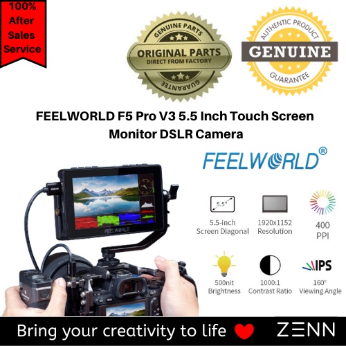 FEELWORLD F5 Pro V4 6-inch Veldmonitor – Touchscreen, 4K HDMI, Met F970 Accu En Externe Stroomkit 5 miniatura